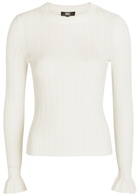 Paige Ophelia Pointelle-knit top White