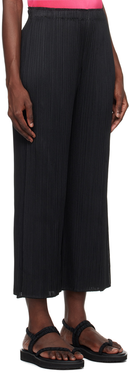 Pleats Please Issey Miyake Black Monthly Colors July Trousers