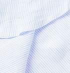 Loro Piana - Striped Slub Linen Shirt - Blue