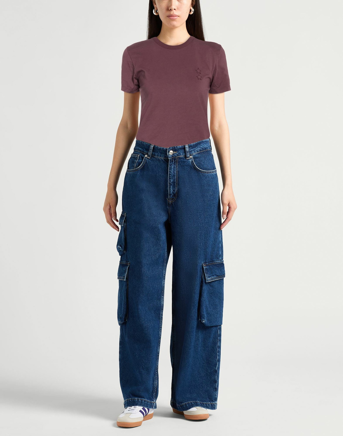 Icon Denim Womens T-shirt Plum