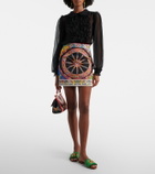 Dolce&Gabbana Printed cotton miniskirt