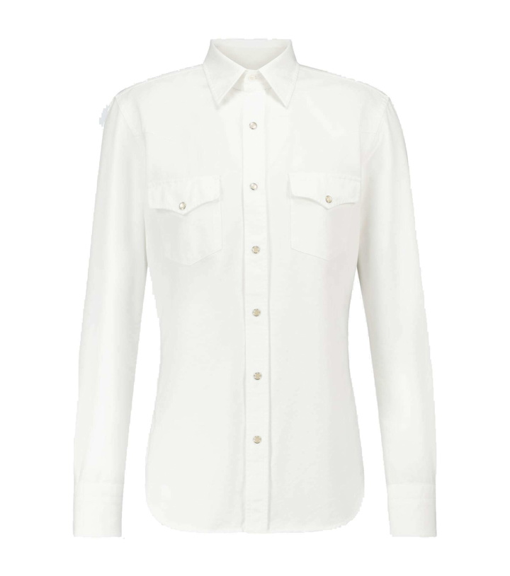Photo: Tom Ford - Western long-sleeved cotton shirt