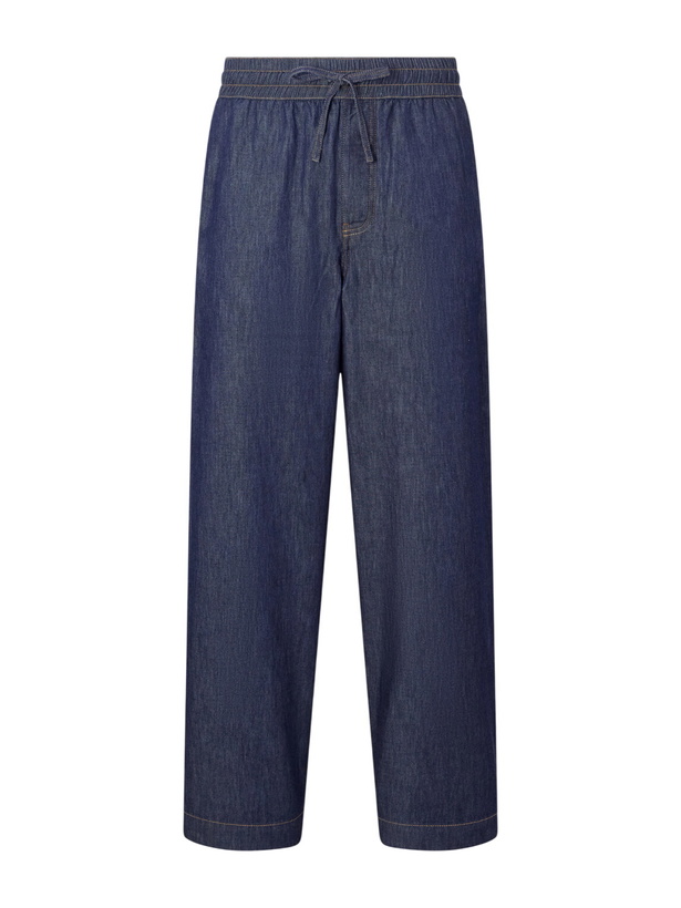 Photo: LOEWE - Anagram-Detailed Wide-Leg Jeans - Blue