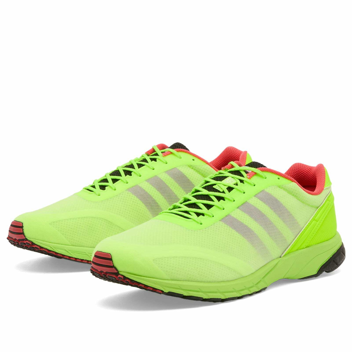 Adidas Adizero Adios OG Sneaker in Lucid Lemon/Core Black/Bright Red
