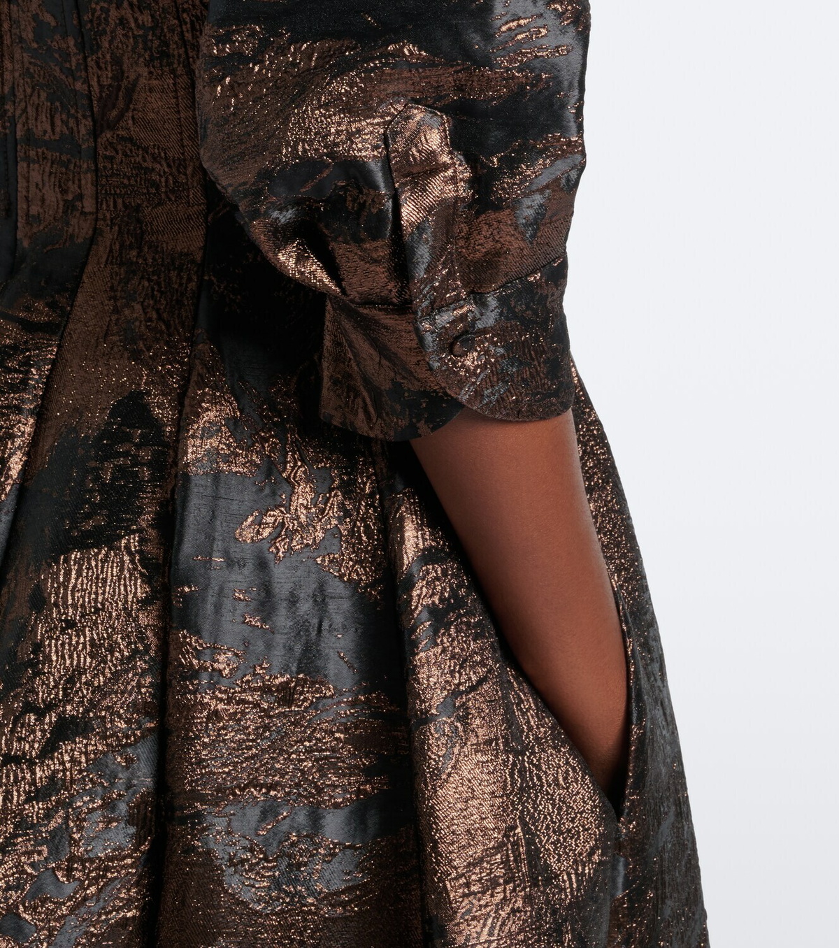 Simkhai Claravelle jacquard gown