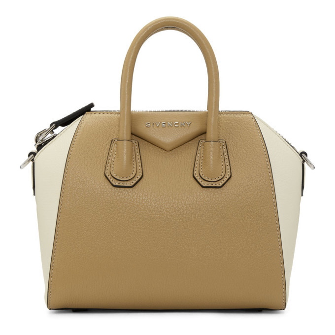 Givenchy Beige Sugar Goatskin Leather Small Antigona Bag