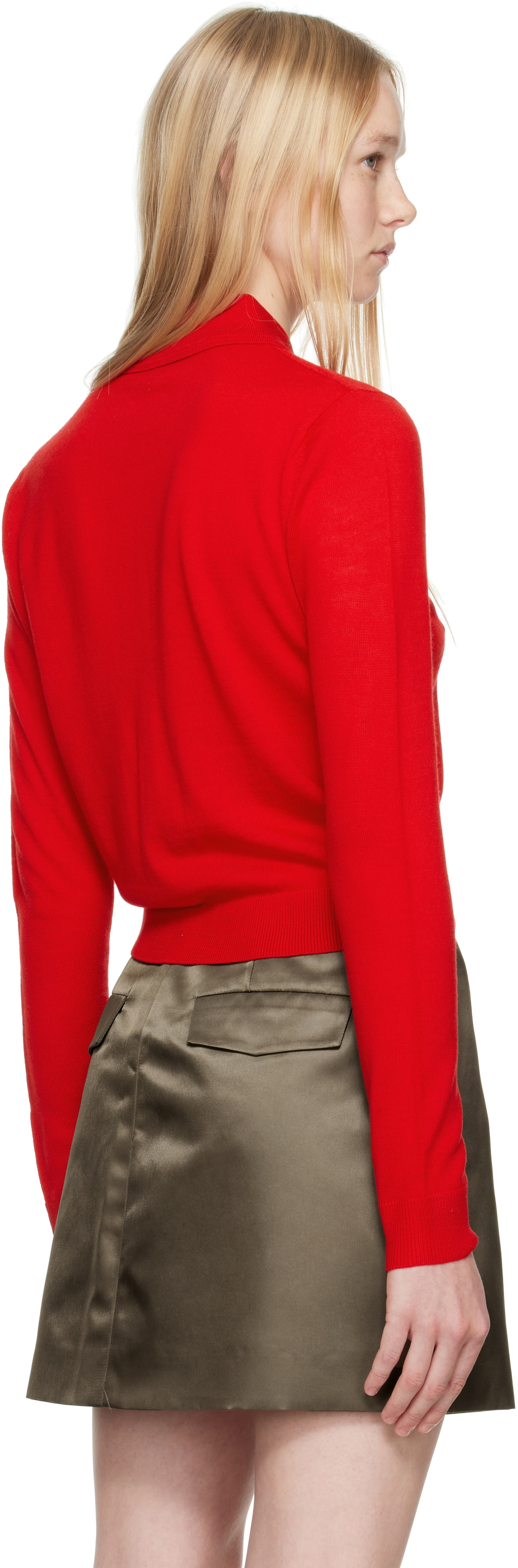 Sandy Liang Red Summers Cardigan