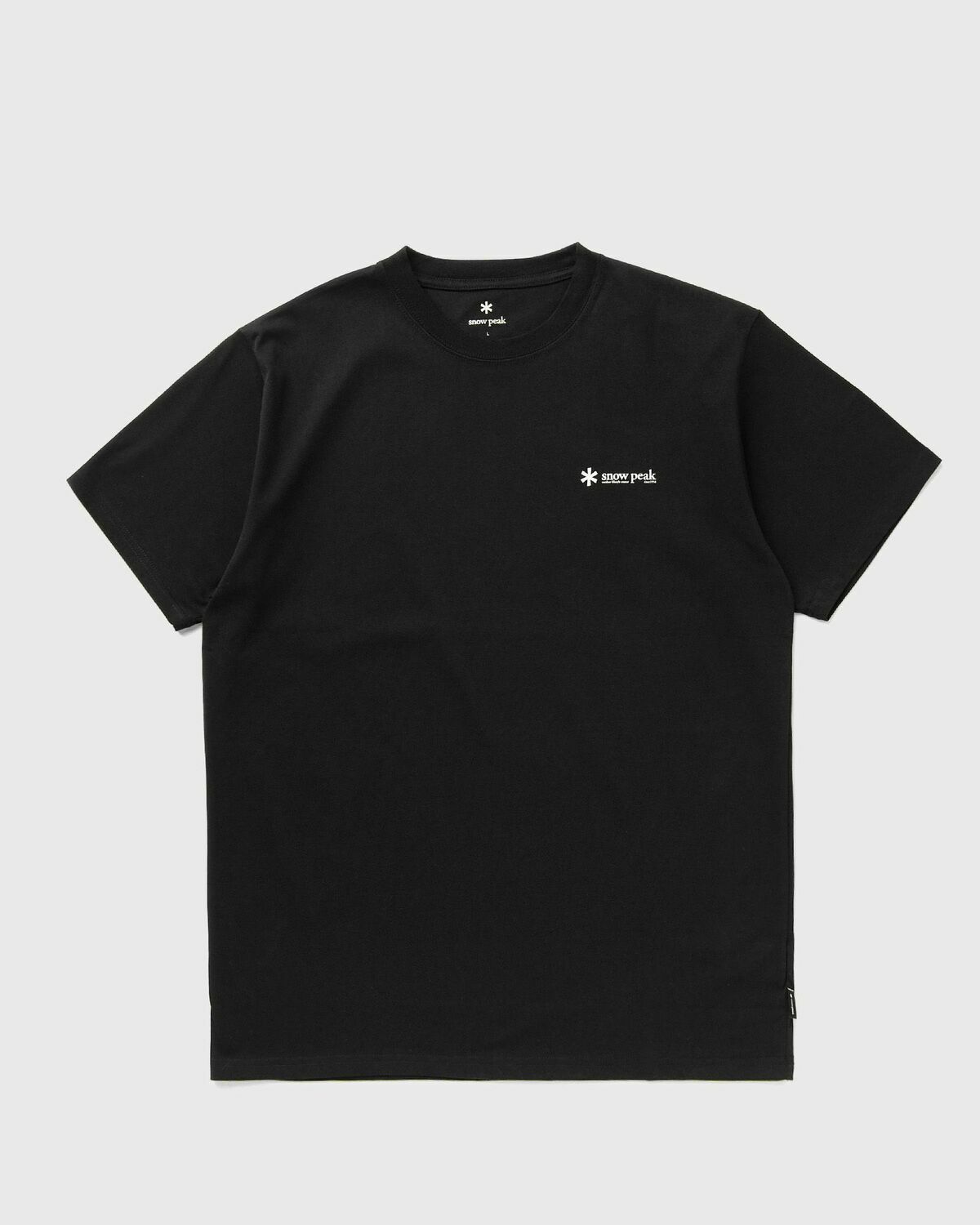 Snow Peak Snow Peak Logo T-Shirt Black Mens Shortsleefe