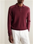 Etro - Logo-Embroidered Virgin Wool Polo Shirt - Red