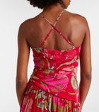 Velvet Cosima floral cotton midi dress