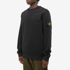 Stone Island Men's Garment Dyed Crew Sweat in Black