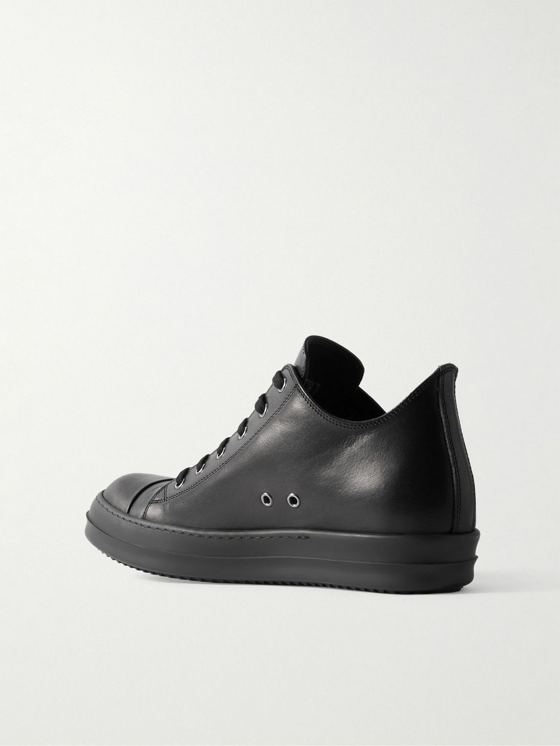 Rick Owens - Ramones Leather Sneakers - Black Rick Owens