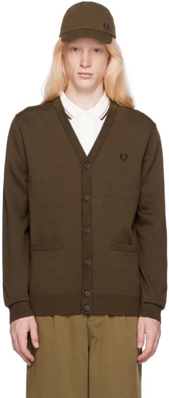 Photo: Fred Perry Brown Classic Cardigan