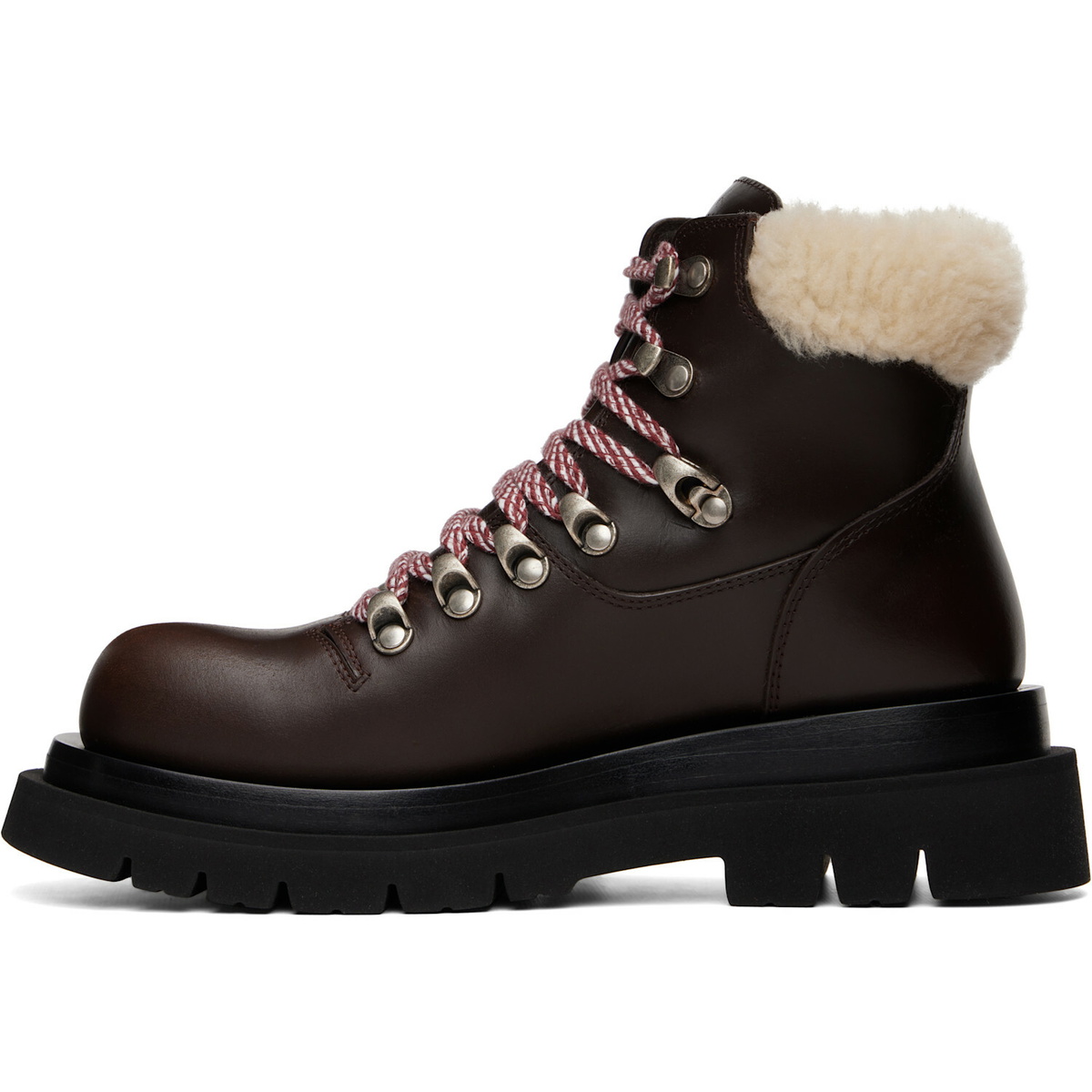 Bottega Veneta Brown Lug Hiking Ankle Boots