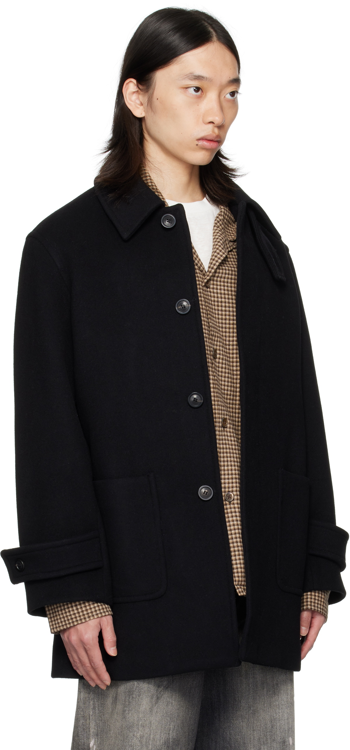 COOR Black Bellandi Cashmere Coat