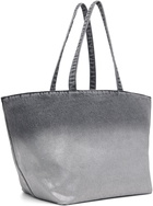 Alexander Wang Gray Denim Punch Large Tote