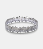 Suzanne Kalan Classic Medium 18kt white gold bracelet with diamonds