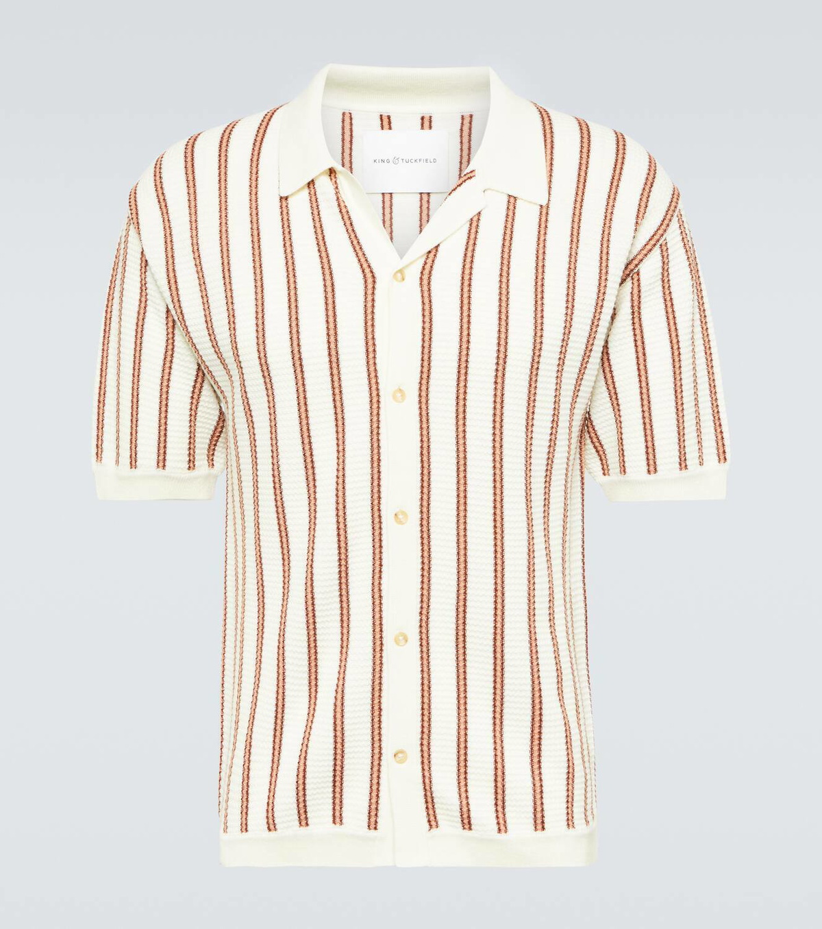 King & Tuckfield Striped wool shirt