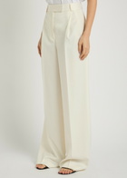 Rohe Wide-leg Wool-blend Trousers Off White