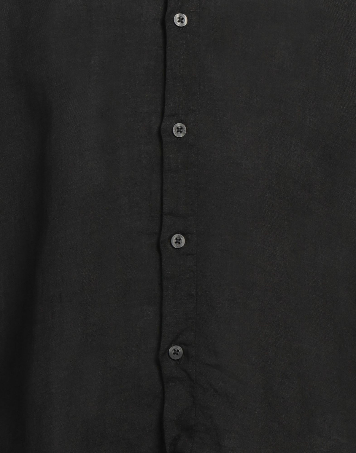 120% Lino Mens Shirt in Black