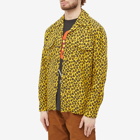 Kenzo Paris Men's Hana Leopard Hawaiian Shirt in Golden Yellow