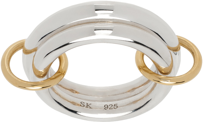 Spinelli Kilcollin Silver & Gold Virgo SY Core Ring