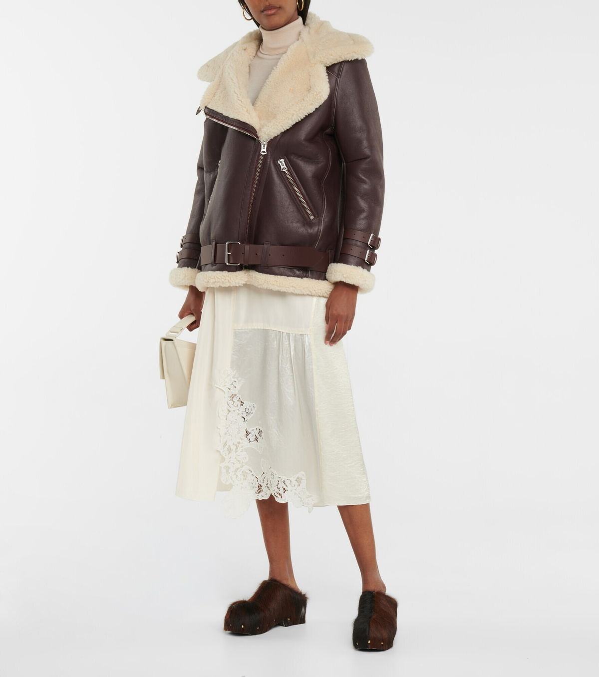 Acne Studios - Calf hair clogs Acne Studios