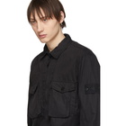 Stone Island Black Zip Overshirt Jacket