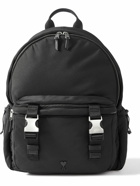 AMI PARIS - Logo-Appliquéd Leather-Trimmed Neoprene Backpack