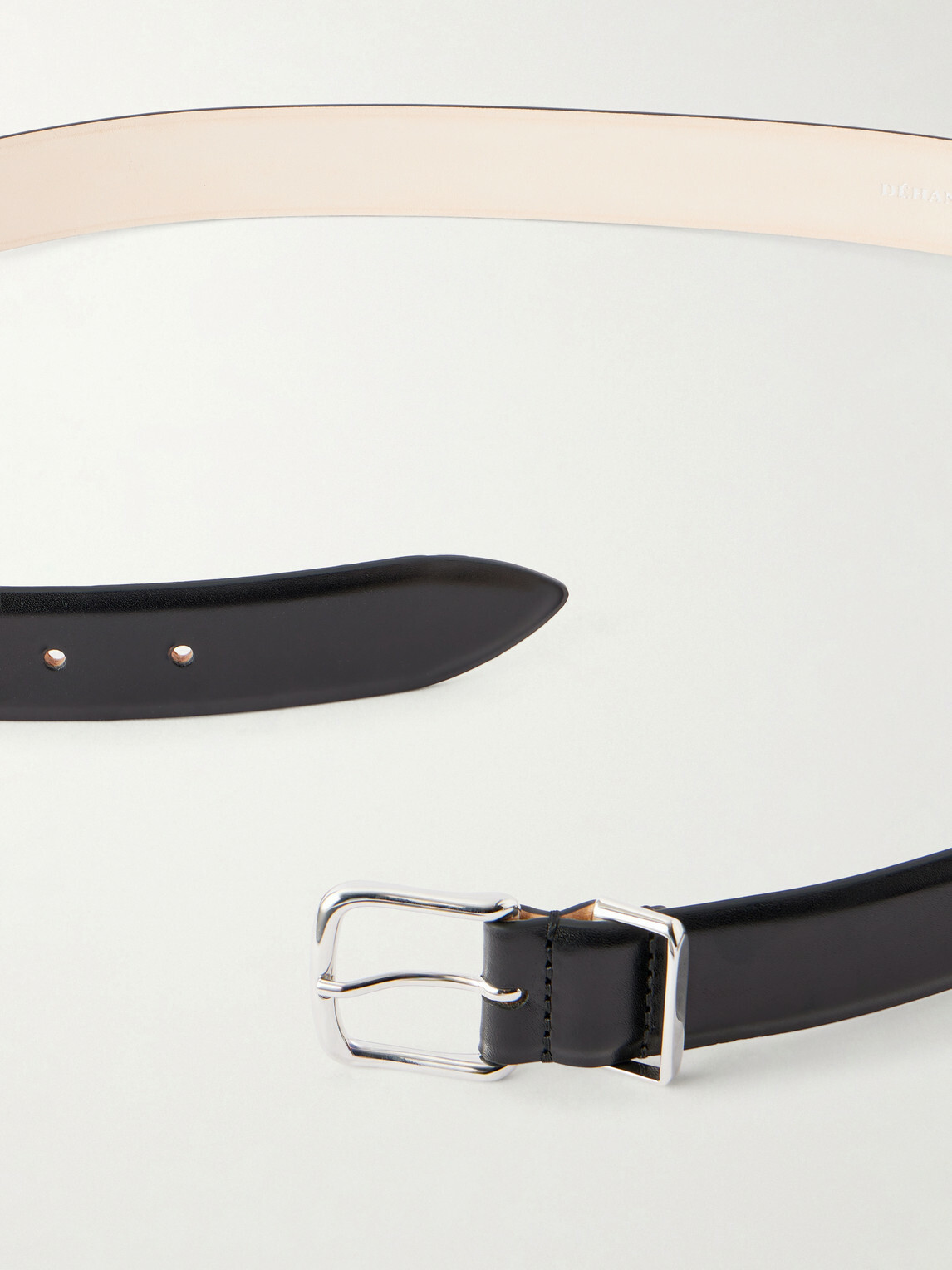 Déhanche - Jorre 2.5cm Leather Belt - Black