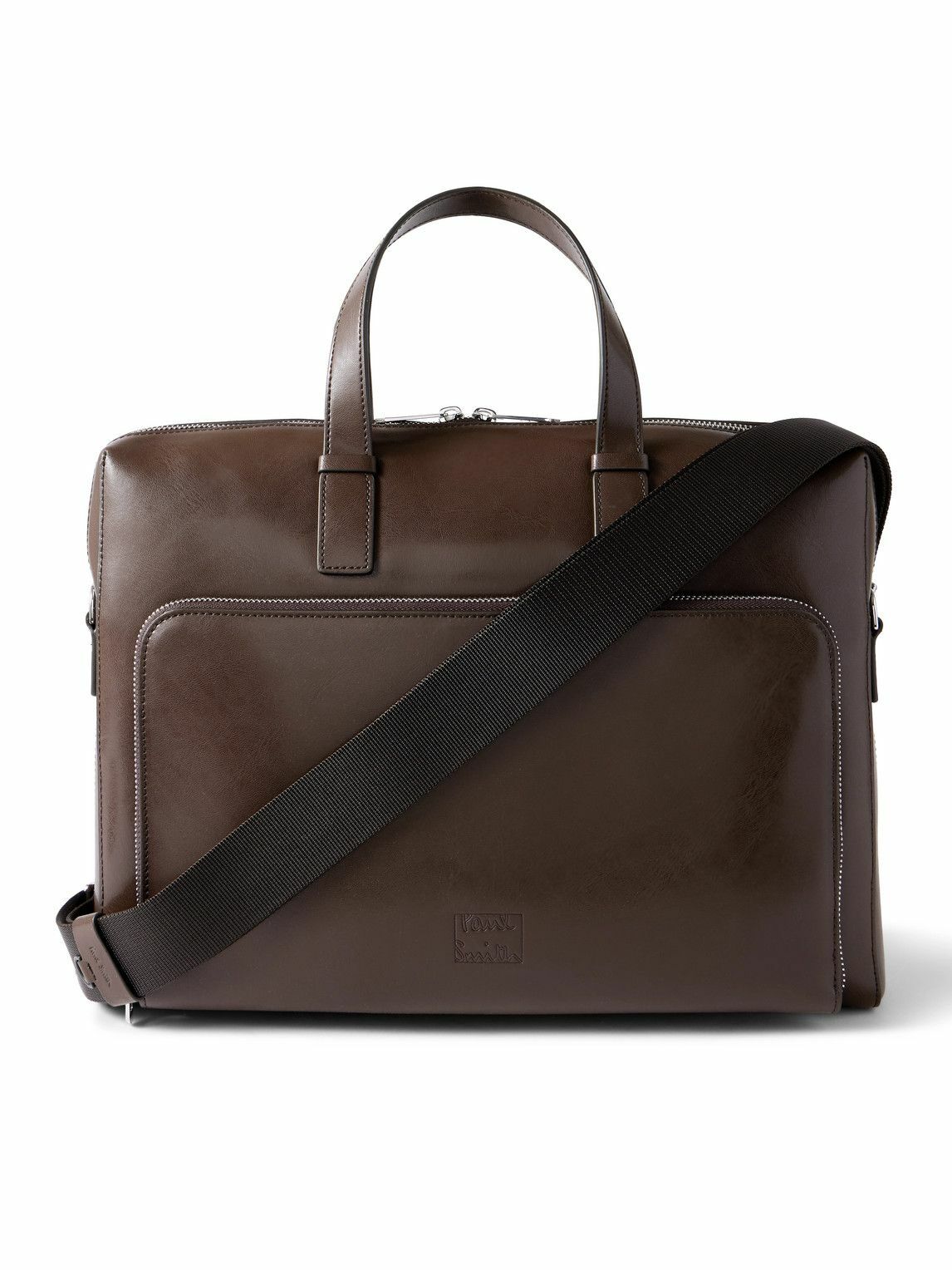 Paul Smith - Embossed Leather Briefcase Paul Smith