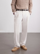 Tod's - Cassetta 04L Shearling-Lined Suede Sneakers - Brown