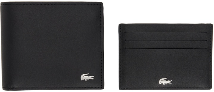 Photo: Lacoste Black Fitzgerald Wallet & Card Holder Set