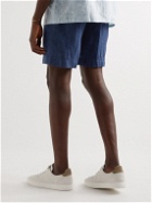 Ralph Lauren Purple label - Straight-Leg Linen Drawstring Shorts - Blue