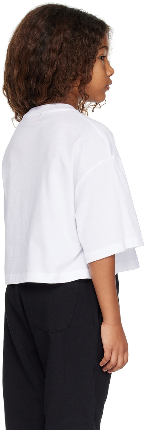 Diesel Kids White Printed T-Shirt