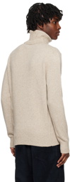 AMI Paris Beige Ami De Cœur Turtleneck