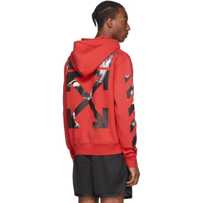 Off-White Men's Caravaggio Arrows Printed Hoodie