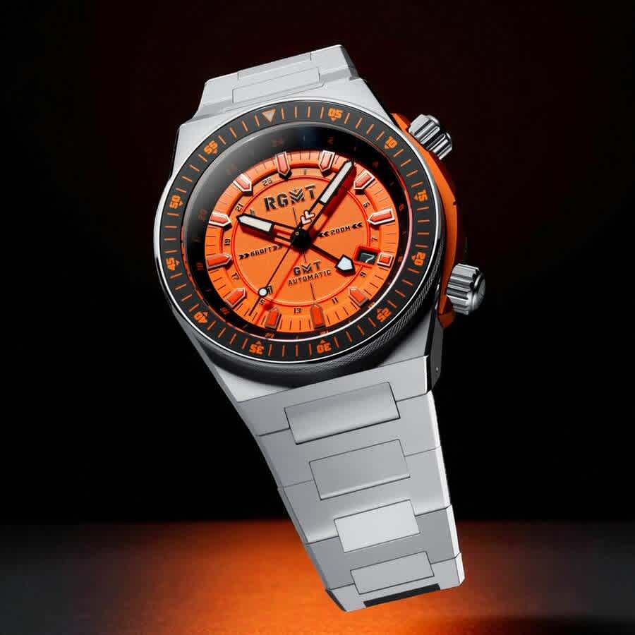 RGMT Marksman Automatic Orange Dial Mens Watch RG-8073-44