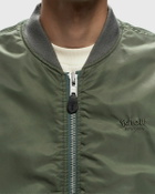 Schott Nyc Macampsrs Jacket Green Bomber Jackets