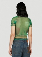 Ottolinger - x Brook Hsu Mesh Polo Top in Green