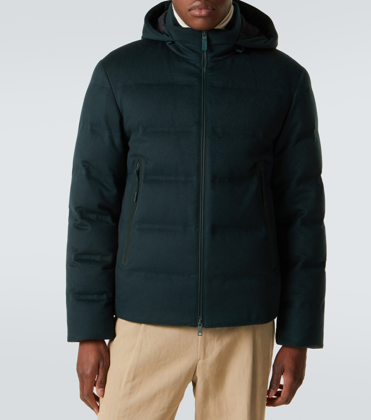 Zegna Elements technical cashmere down jacket