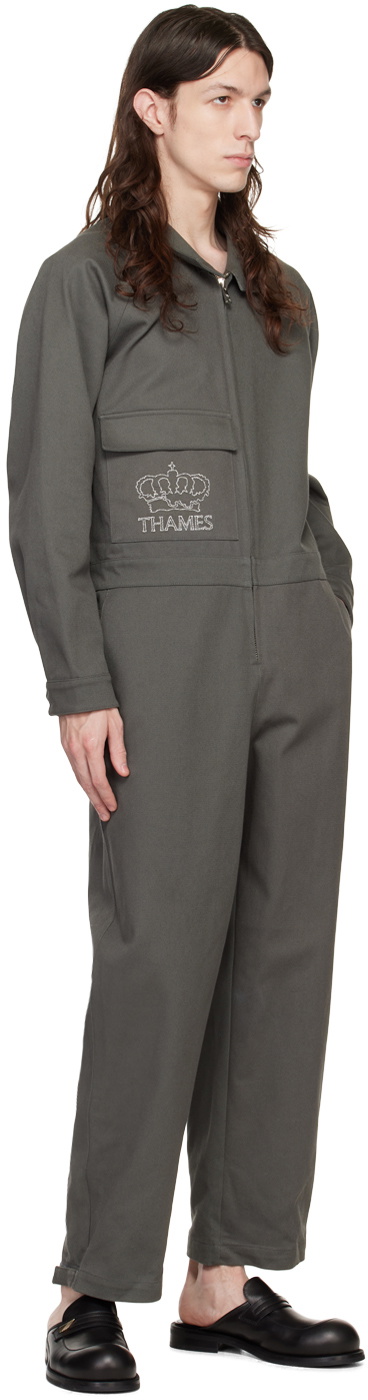 Thames MMXX. Gray Boiler Jumpsuit