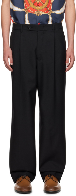 Photo: Bally Black Pleated Trousers