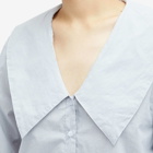 Deiji Studios Women's OS Collared Stripe Shirt in Dream Stripe