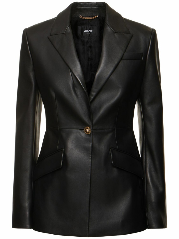 Photo: VERSACE Nappa Leather Jacket