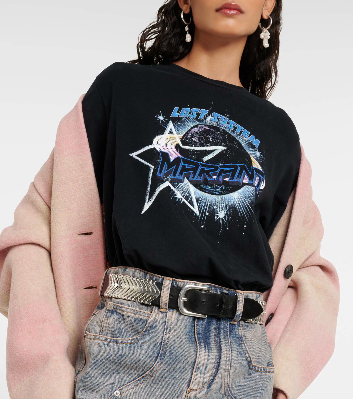 Marant Etoile Enna printed cotton jersey T-shirt Isabel