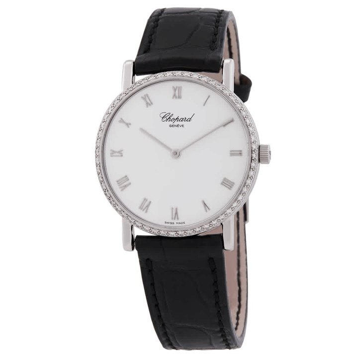 Photo: Chopard Classic Hand Wind Diamond White Dial Ladies Watch 173154-1001