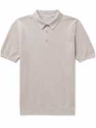 Boglioli - Cotton-Piqué Polo Shirt - Gray