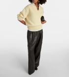 Yves Salomon Leather cargo pants