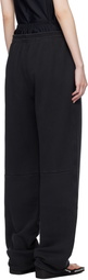 alexanderwang.t Black Pre-Styled Boxer Brief Sweatpants